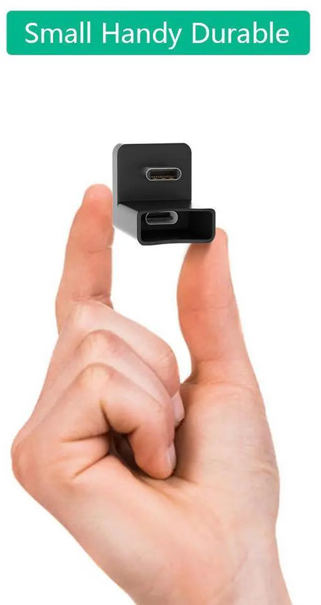 Alt view image 6 of 7 - Type-C 180-Degree Angle Adapter USB 3.1 Full-Featured Male to Female Converter, PD Fast Charging, for Portable Monitor / Laptop / Phone