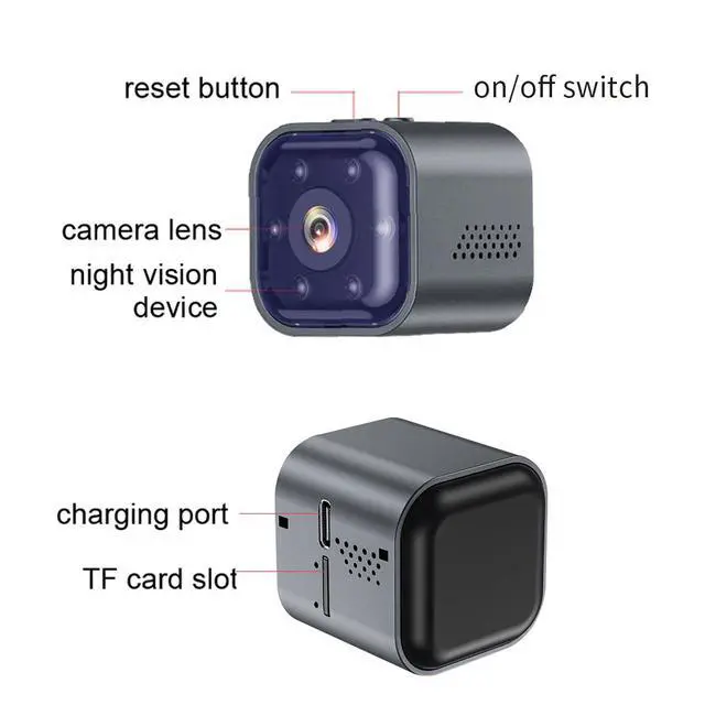 Alt view image 4 of 7 - AS03 HD 1080P Low-Power Security Camera Long Battery Life, Two-Way Audio, Remote Viewing, Mini Home Surveillance & Baby Monitor