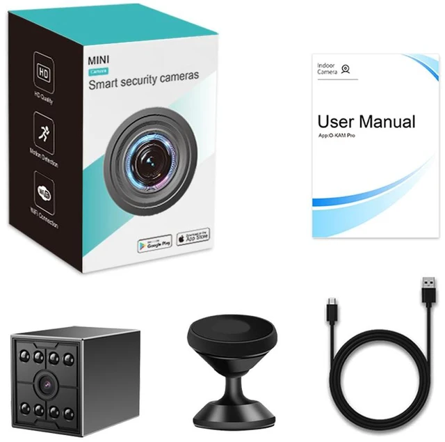 Alt view image 7 of 7 - W09 Rechargeable WiFi Camera 1080P HD, Long Battery Life, Night Vision, Mini Security Cam for Home / Office