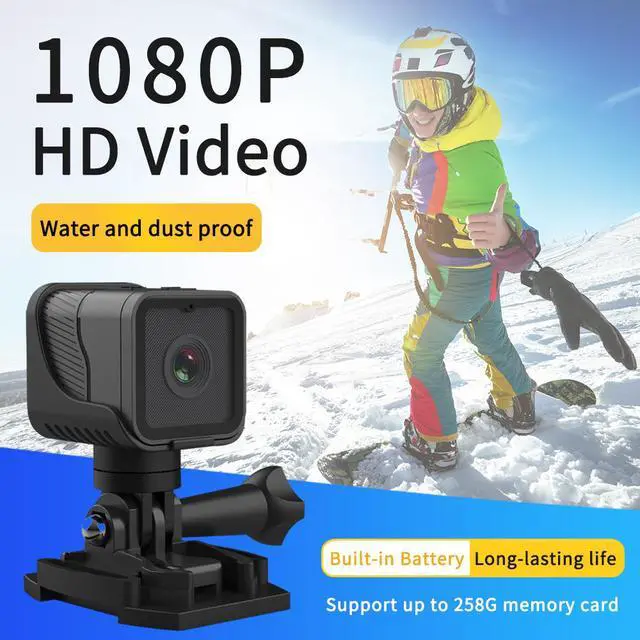 Alt view image 2 of 7 - Z03 Waterproof WiFi Action Camera Outdoor Sports Smart Cam, One-Touch Photo/Video Recording, HD, Wireless, Wearable, Portable