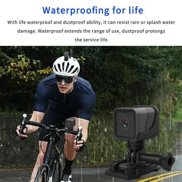 Alt view image 5 of 7 - Z03 Waterproof WiFi Action Camera Outdoor Sports Smart Cam, One-Touch Photo/Video Recording, HD, Wireless, Wearable, Portable