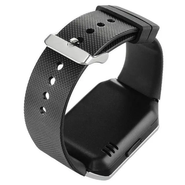 Alt view image 2 of 6 - DZ09 Smart Watch Touch Screen, SIM Card Slot for Calling, Sports Fitness Tracker with Heart Rate / Blood Pressure / Sleep Monitor - black