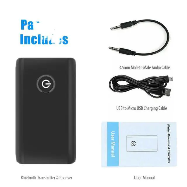 Alt view image 7 of 7 - B10S Bluetooth 5.3 Audio Adapter 2-in-1 Transmitter & Receiver, 3.5mm AUX, for TV / PC / Speaker / Car