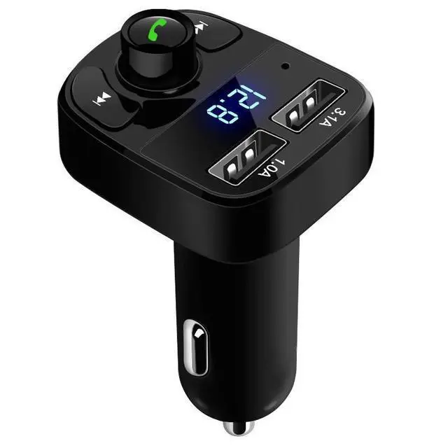 Alt view image 3 of 7 - X8 Car Bluetooth Receiver & Charger Lossless Audio FM Transmitter, Plug-in Car MP3 Bluetooth Player for Music Streaming & Hands-Free Calling