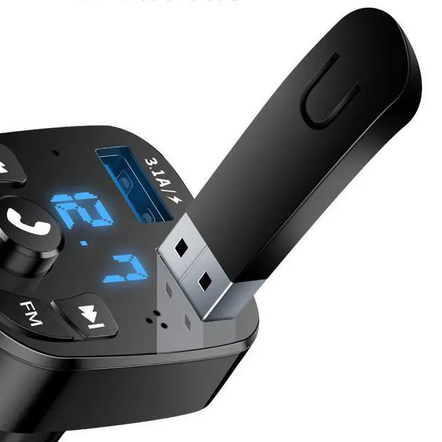 Alt view image 5 of 6 - Multifunctional Car MP3 Player FM Bluetooth Receiver, Music Streaming via U-Disk, Dual USB Fast Charging Car Accessory
