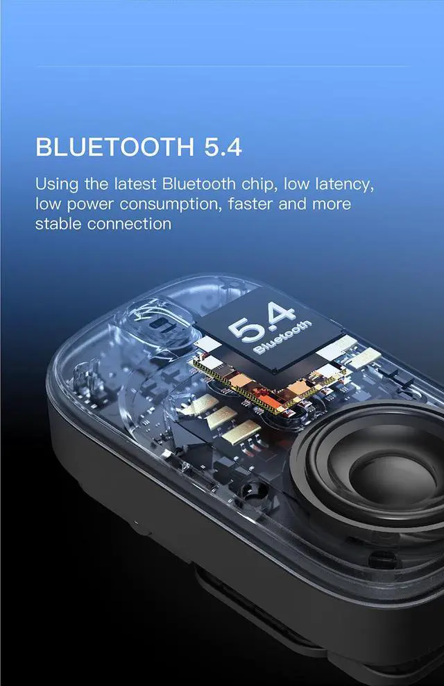 Alt view image 7 of 7 - Wearable Bluetooth Speaker Outdoor Cycling/Portable, Magnetic Stand/Mount, Hands-Free Calling, Waterproof - black
