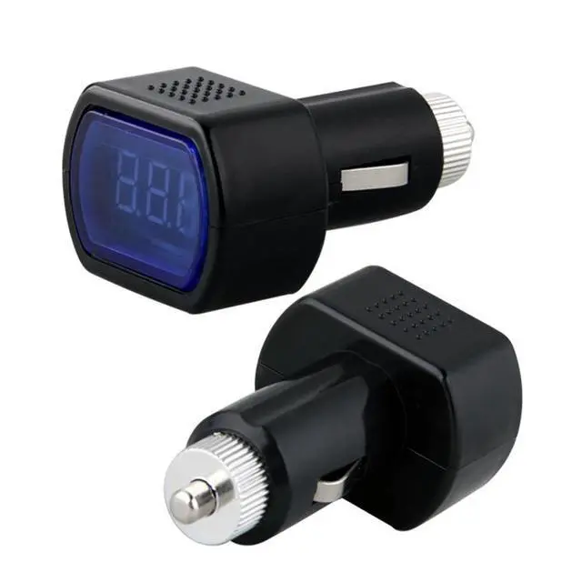 Alt view image 3 of 7 - Mini Digital Car Voltmeter LED Display Battery Monitor, Cigarette Lighter Plug-in Voltage Tester for Car/Boat/Motorcycle