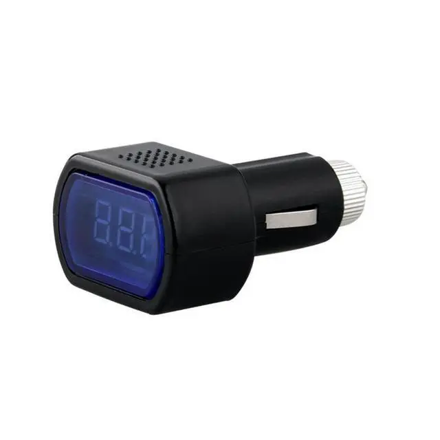 Alt view image 2 of 7 - Mini Digital Car Voltmeter LED Display Battery Monitor, Cigarette Lighter Plug-in Voltage Tester for Car/Boat/Motorcycle