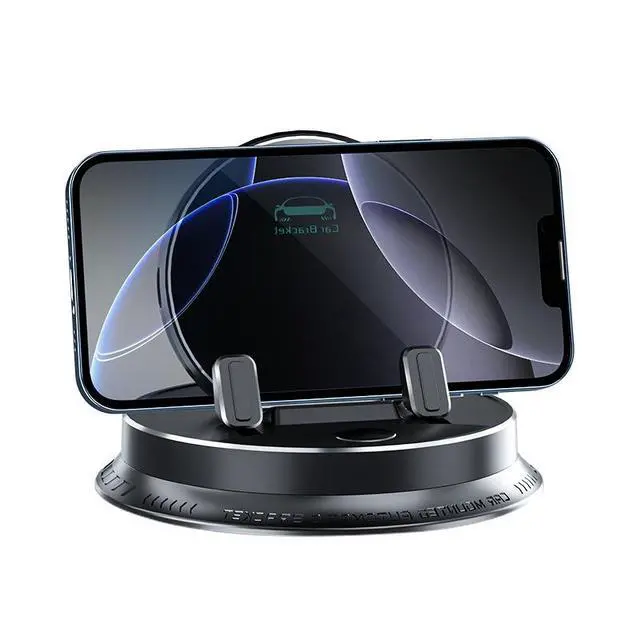 Alt view image 2 of 7 - Car Dashboard Phone Holder A9 Premium Anti-Slip Stand, Stable Support for Navigation / Smartphones, Universal Dashboard Mount - black
