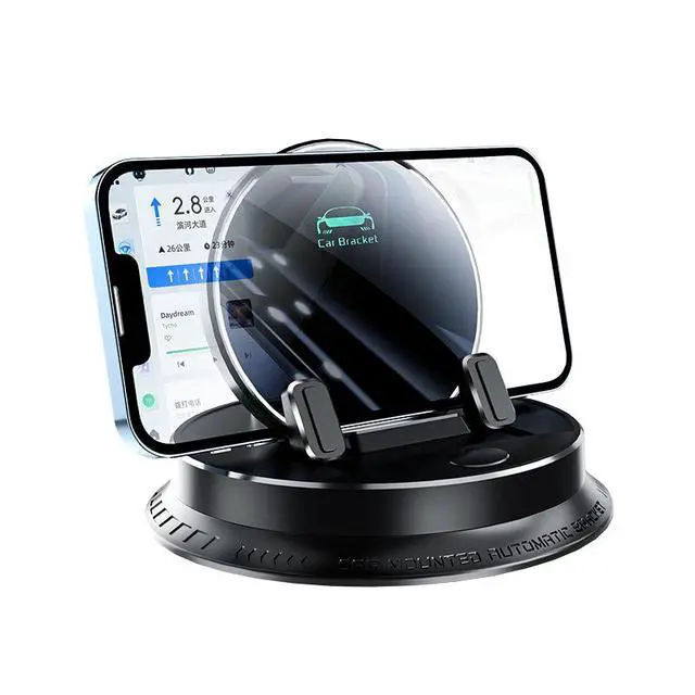 Alt view image 6 of 7 - Car Dashboard Phone Holder A9 Premium Anti-Slip Stand, Stable Support for Navigation / Smartphones, Universal Dashboard Mount - black