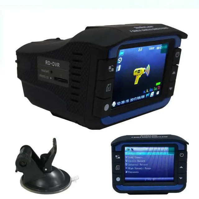 Alt view image 3 of 7 - VG3 Radar Detector & Dash Cam 2-in-1 Vehicle Radar with Multi-Language Voice Alerts for Speed / Red Light / Road Safety Alerts
