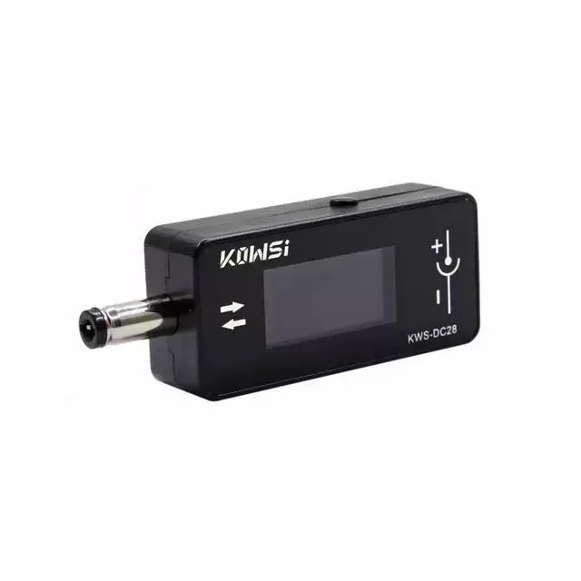 Alt view image 3 of 5 - KWS-DC28 DC Power Meter 0-12A Current Range, 4-30V, 5525 Jack, 0.96" HD Screen, Voltage/Current/Power/Capacity Test