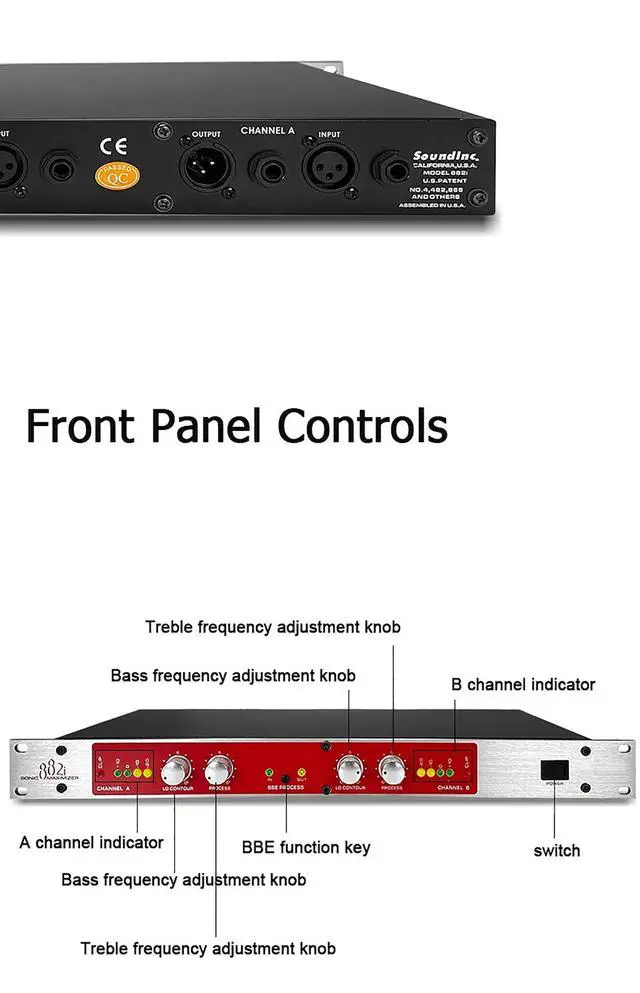 Alt view image 3 of 7 - GAX-882i Professional Audio Effects Processor Sound Exciter / Maximizer for Stage Performance, Studio & PA Systems