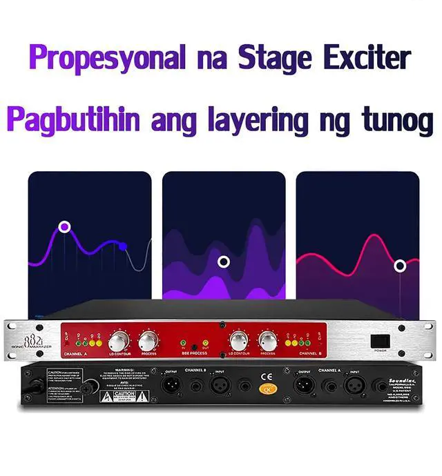 Alt view image 4 of 7 - GAX-882i Professional Audio Effects Processor Sound Exciter / Maximizer for Stage Performance, Studio & PA Systems