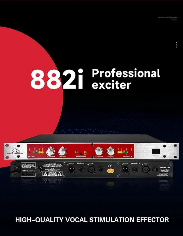 Alt view image 5 of 7 - GAX-882i Professional Audio Effects Processor Sound Exciter / Maximizer for Stage Performance, Studio & PA Systems