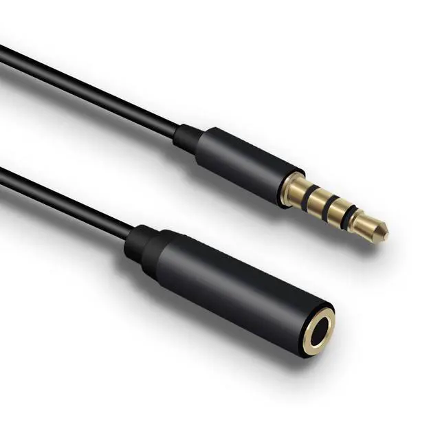 Alt view image 2 of 6 - GAZ-CB26 Lavalier Microphone Extension Cable 2m Male to Female Audio Cable, 3.5mm TRS for Headset/Mic to Phone/PC/Laptop