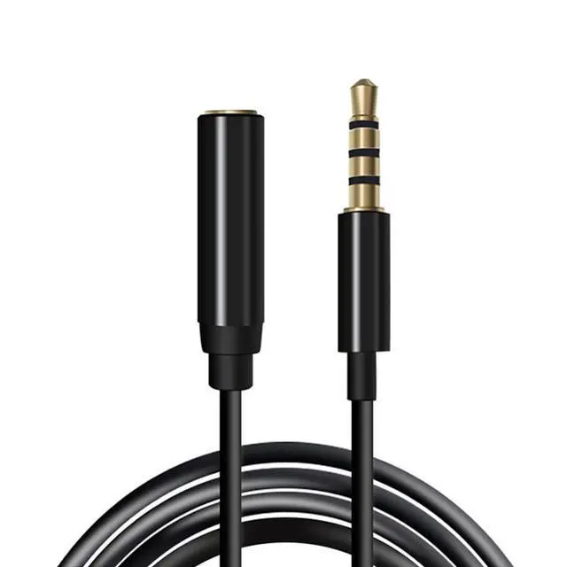 Alt view image 6 of 6 - GAZ-CB26 Lavalier Microphone Extension Cable 2m Male to Female Audio Cable, 3.5mm TRS for Headset/Mic to Phone/PC/Laptop