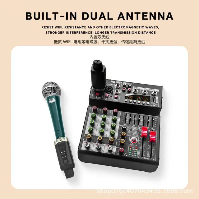 Alt view image 3 of 7 - GAW-MA15 Wireless Mic Adapter Kit UHF Transmitter & Receiver for Dynamic/Condenser Mics, Universal Wireless Conversion System