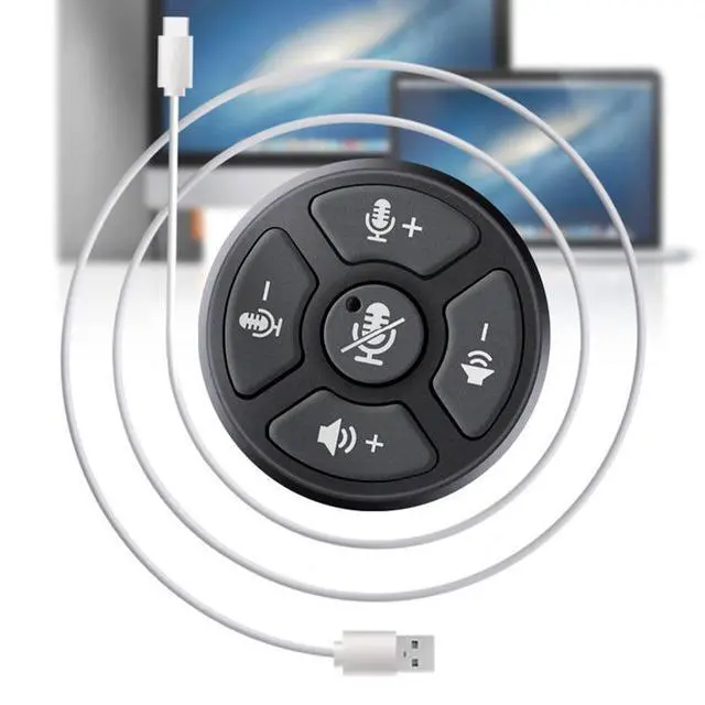 Alt view image 5 of 5 - GAM-UM10 Omnidirectional USB Desktop Microphone Plug-and-Play, 360° Pickup, for Conference / Laptop / Live Streaming / Gaming / Recording