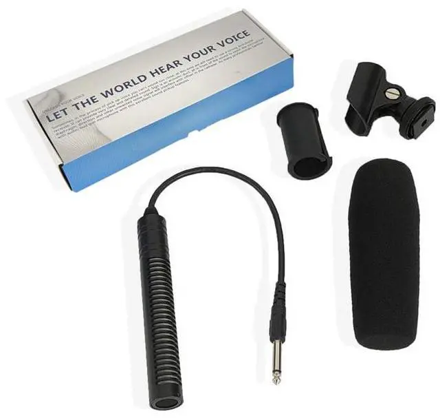 Main image of GAM-CF03 Wired Interview Microphone Shotgun Mic for Camera / Live Streaming / Recording, Outdoor Reporter Kit for Journalism