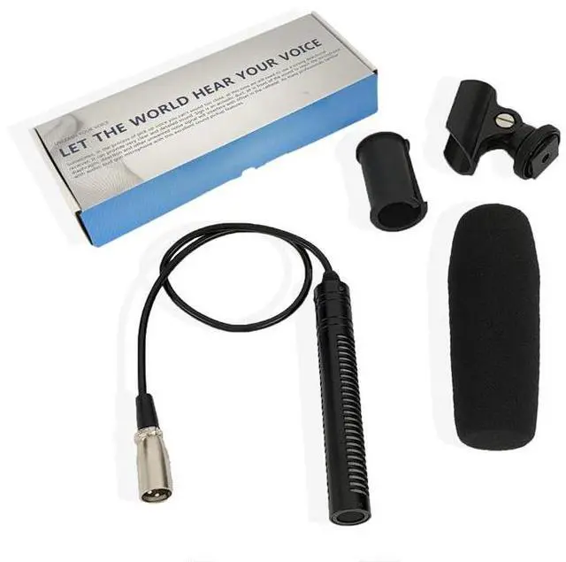 Main image of GAM-CF03 Wired Interview Microphone Shotgun Mic for Camera / Live Streaming / Recording, Outdoor Reporter Kit for Journalism GAM-CF03 B