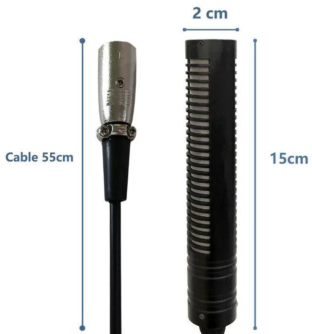 Alt view image 3 of 4 - GAM-CF03 Wired Interview Microphone Shotgun Mic for Camera / Live Streaming / Recording, Outdoor Reporter Kit for Journalism GAM-CF03 B