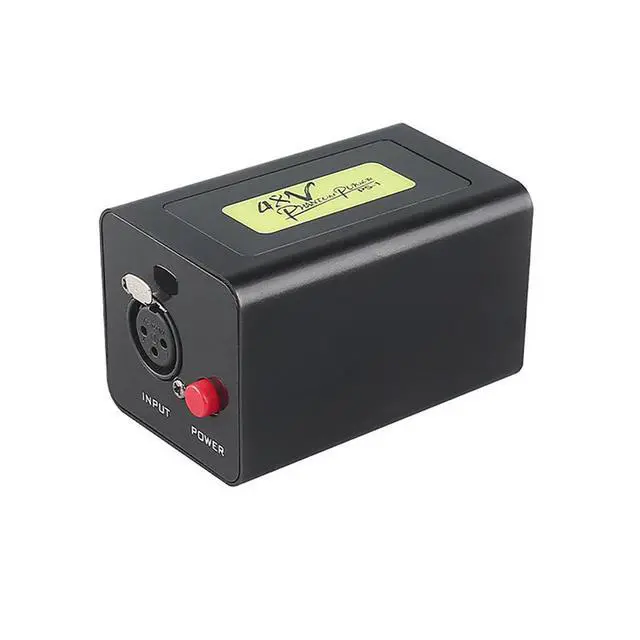 Alt view image 2 of 7 - 48V Power Supply for Condenser Microphones Stable Gain & Low-Noise Adapter, Essential Live Streaming Accessory - black