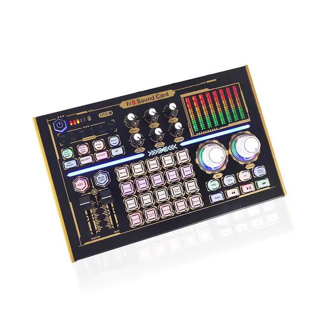Alt view image 2 of 7 - GAX-N8 Home USB Bluetooth Sound Card English Version, for PC / Smartphone / Live Streaming / Recording