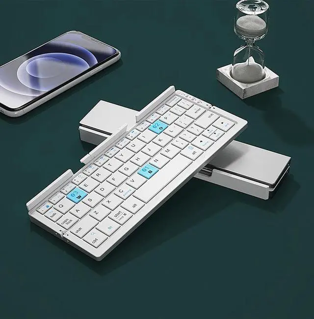 Alt view image 5 of 6 - Foldable Bluetooth Mini Keyboard Portable, Universal for Phone / Tablet, Compact Folding Wireless Keyboard
