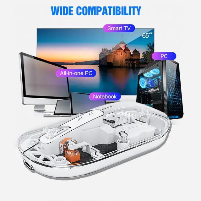 Alt view image 7 of 7 - Transparent Foldable Triple-Mode Wireless Keyboard Portable, Quiet Scissor Keys, Multi-Device for Office/Travel green