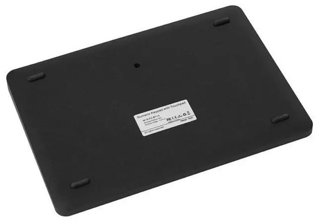 Alt view image 7 of 7 - 2.4GHz Wireless Numeric Keypad with Touchpad 22-Key Mini Keyboard, Multi-Device Switching for Office/Data Entry - black