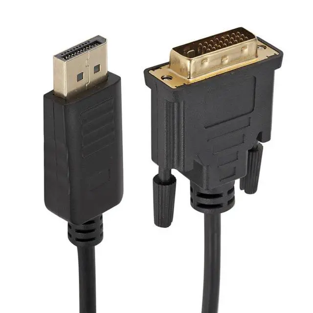 Alt view image 3 of 7 - DP to DVI Adapter Cable 1.8m DisplayPort Male to DVI-D 24+1 Male, 1080p Video Converter for Computer/Projector/Monitor