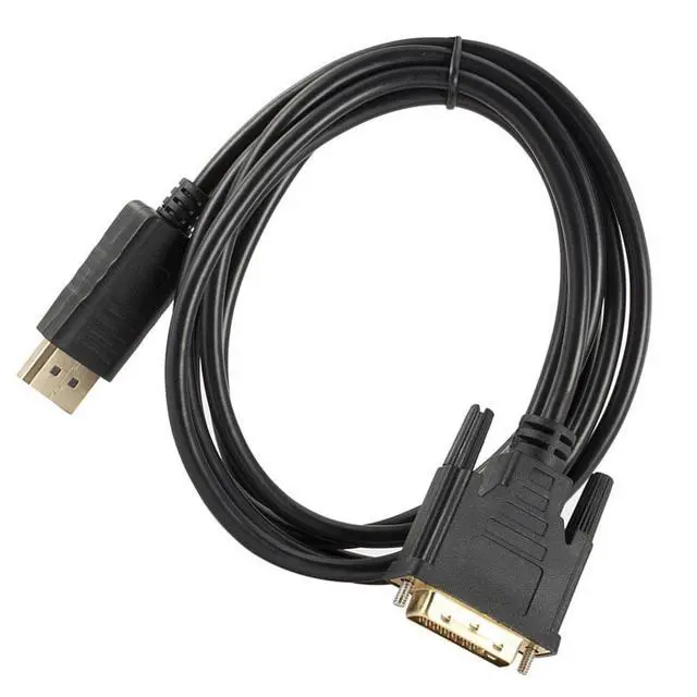 Alt view image 2 of 7 - DP to DVI Adapter Cable 1.8m DisplayPort Male to DVI-D 24+1 Male, 1080p Video Converter for Computer/Projector/Monitor