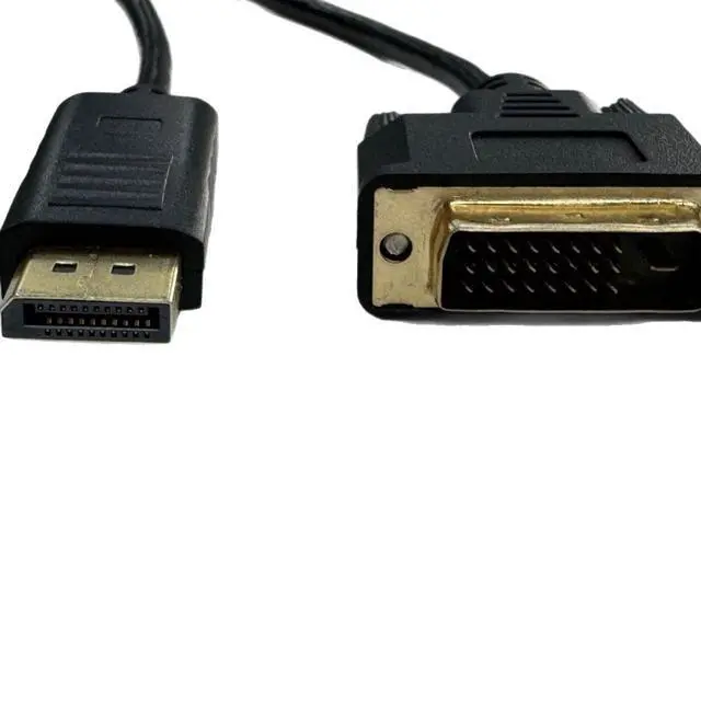 Alt view image 6 of 7 - DP to DVI Adapter Cable 1.8m DisplayPort Male to DVI-D 24+1 Male, 1080p Video Converter for Computer/Projector/Monitor