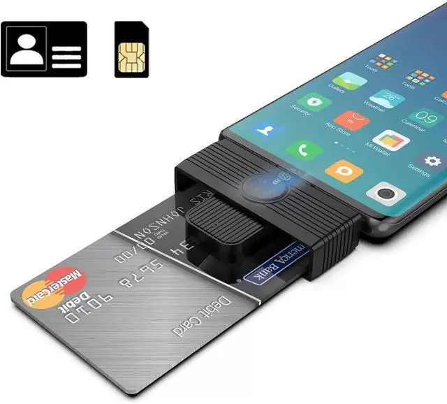 Alt view image 3 of 7 - USB Smart Card Reader Supports Smart Card/SIM/ID/CAC, USB 2.0 CCID, ISO 7816 Compliant, Plug-and-Play for Windows, Linux, macOS
