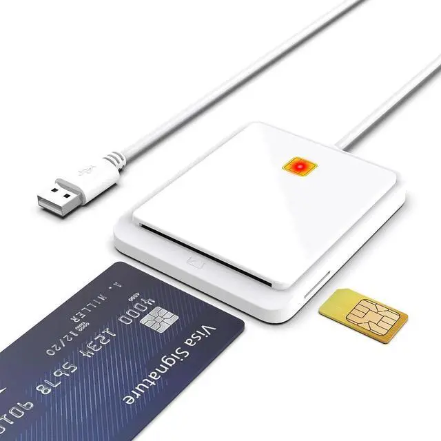 Main image of Multi-Function Smart Card Reader Supports SIM / CAC / ID / IC Bank Cards, Tax Declaration & Memory Card Reader, Multi-OS Compatible
