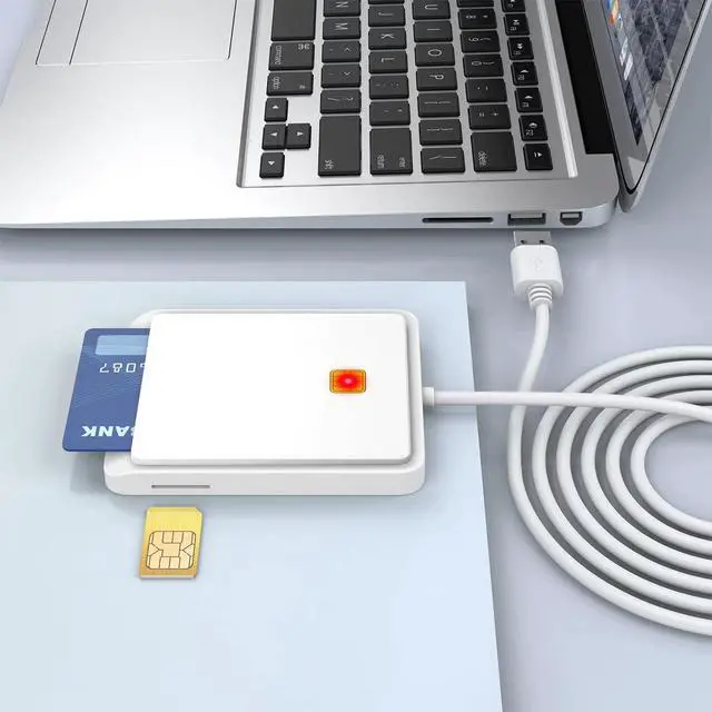 Alt view image 5 of 6 - Multi-Function Smart Card Reader Supports SIM / CAC / ID / IC Bank Cards, Tax Declaration & Memory Card Reader, Multi-OS Compatible