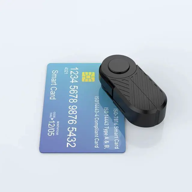 Alt view image 5 of 5 - Type-C eSIM Card Writer & Smart Card Reader Supports 5ber / eSTK, SIM / ID / IC / Bank / Tax Cards, Multi-OS Compatible - black