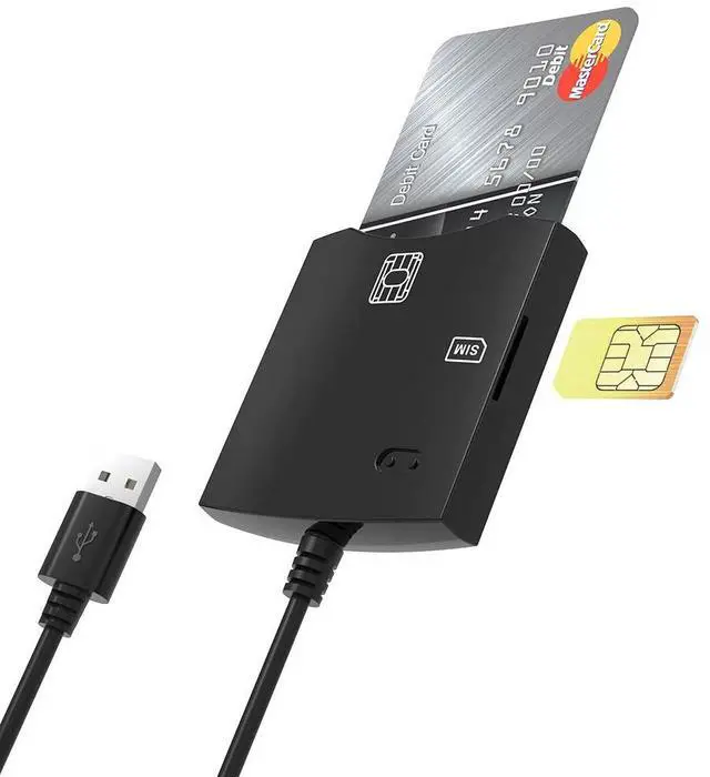 Alt view image 4 of 7 - USB Smart Card Reader Supports CAC / Bank / ATM / Tax / IC / SIM / ID Cards, Plug-and-Play for Windows, Mac, Linux