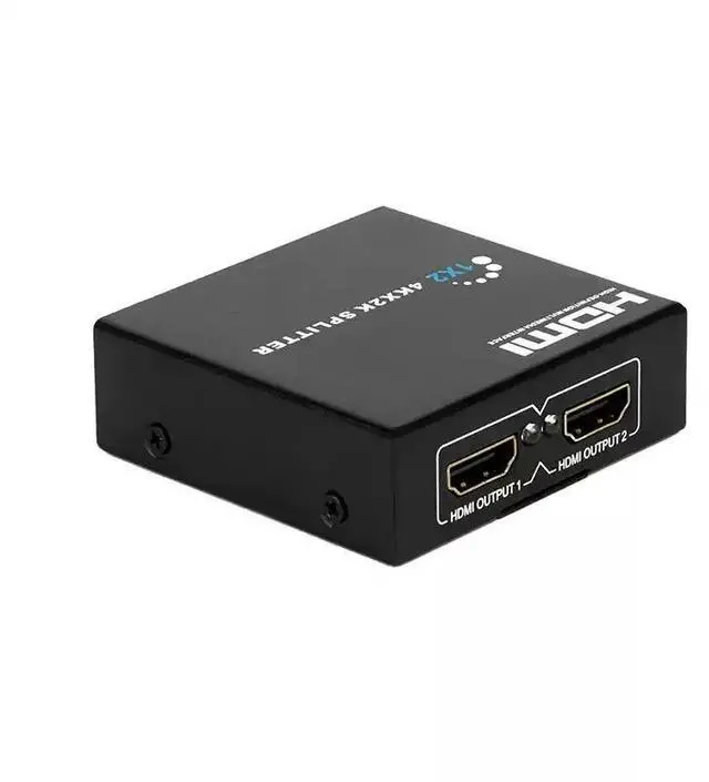 Alt view image 2 of 5 - 4K x 2K HDMI 1x2 Splitter 1 Input 2 Output High-Speed Video Duplicator, Supports 3D, Audio Sync, for Gaming Console / PC / Blu-ray