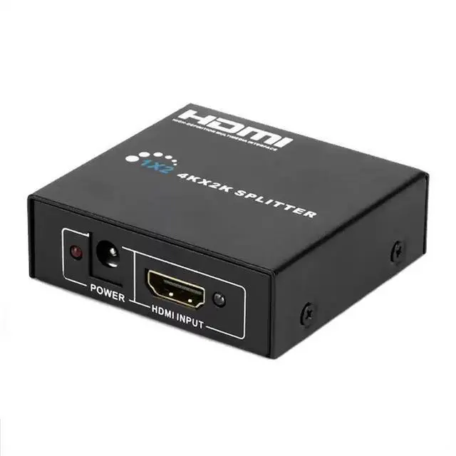 Main image of 4K x 2K HDMI 1x2 Splitter 1 Input 2 Output High-Speed Video Duplicator, Supports 3D, Audio Sync, for Gaming Console / PC / Blu-ray