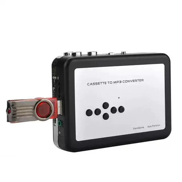 Alt view image 6 of 7 - Standalone Cassette to MP3 Converter Auto Reverse, Direct USB Recording, No Computer Needed, Portable Tape Player & Digitalizer - ezcap231