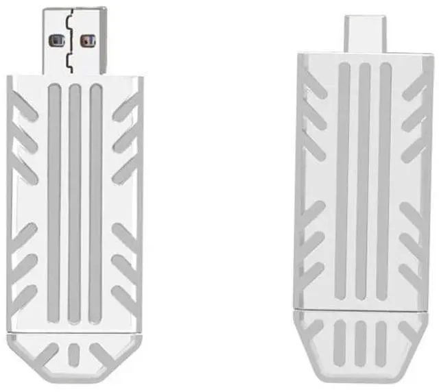 Alt view image 2 of 4 - USB 3.1 Gen2 M.2 NVMe SSD Enclosure JMS583 Bridge Chip, 10Gbps Transfer, Type-C & Type-A Dual Interface, Plug-and-Play