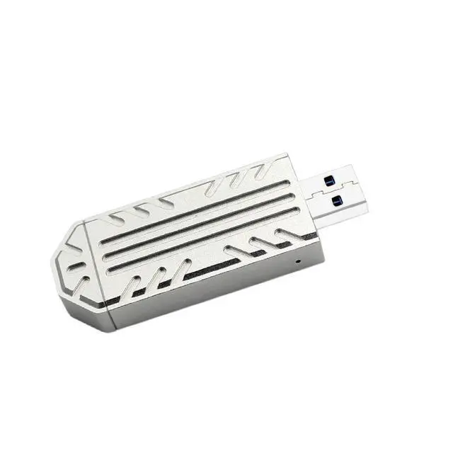 Alt view image 3 of 4 - USB 3.1 Gen2 M.2 NVMe SSD Enclosure JMS583 Bridge Chip, 10Gbps Transfer, Type-C & Type-A Dual Interface, Plug-and-Play