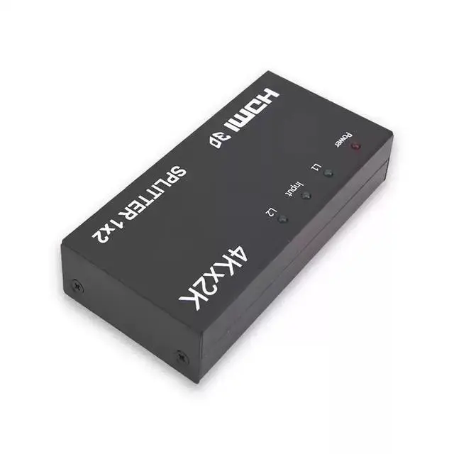Alt view image 3 of 5 - HDMI Splitter 1 in 2 Out 4K 2K UHD Video Distributor, One Input to Dual Outputs, Supports 3D, for HDTV/Projector/Gaming Console