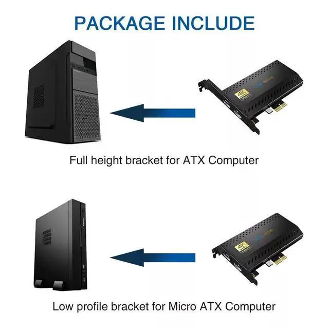Alt view image 3 of 7 - High-Definition PCIe HDMI Video Capture Card 4K 60fps, for Gaming Streaming, Medical Ultrasound, B-Mode Imaging & Video Conferencing, Low Latency