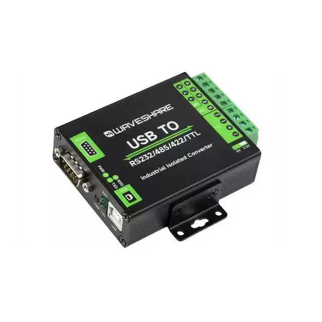 Alt view image 2 of 7 - Industrial-Grade Isolated USB to RS232/485/422/TTL Converter USB-B Interface, FT232RNL Chip, Power & Signal Isolation, TVS Protection