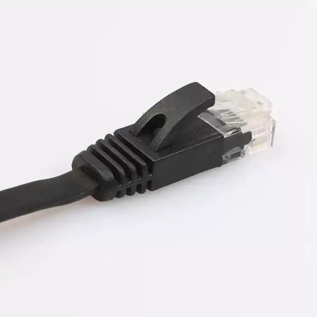 Alt view image 3 of 5 - Ultra-Thin Gigabit CAT6 Pure Copper Flat Ethernet Cable Slim Network Patch Cord for High-Speed Broadband, Computer & Home/Office Use - 0.5m