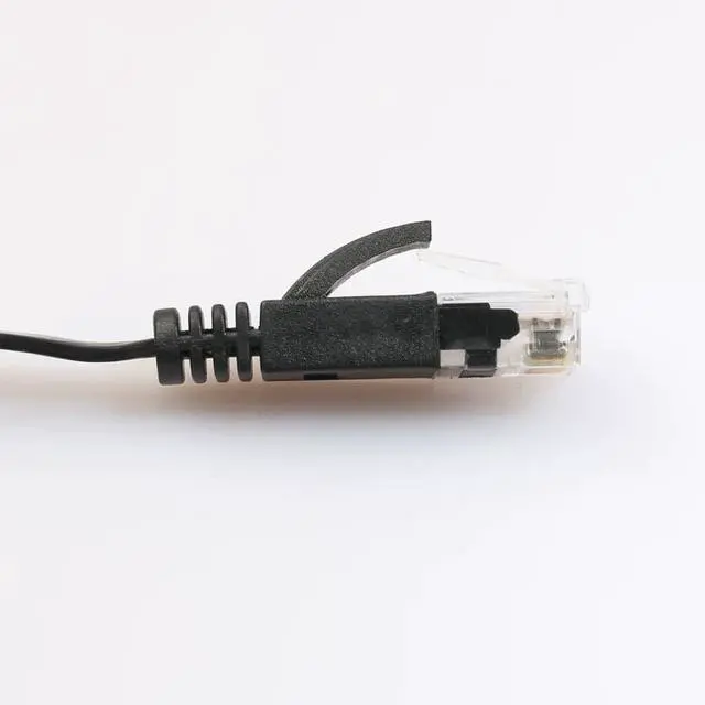 Alt view image 2 of 5 - Ultra-Thin Gigabit CAT6 Pure Copper Flat Ethernet Cable Slim Network Patch Cord for High-Speed Broadband, Computer & Home/Office Use - 0.5m