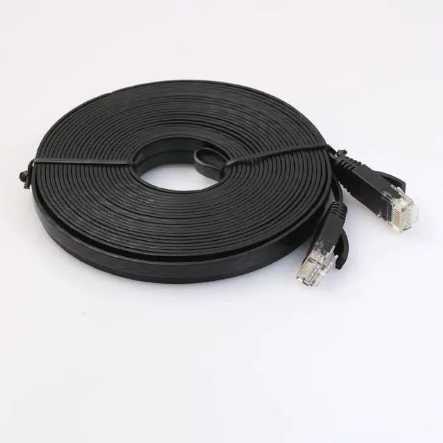Alt view image 4 of 5 - Ultra-Thin Gigabit CAT6 Pure Copper Flat Ethernet Cable Slim Network Patch Cord for High-Speed Broadband, Computer & Home/Office Use - 0.5m